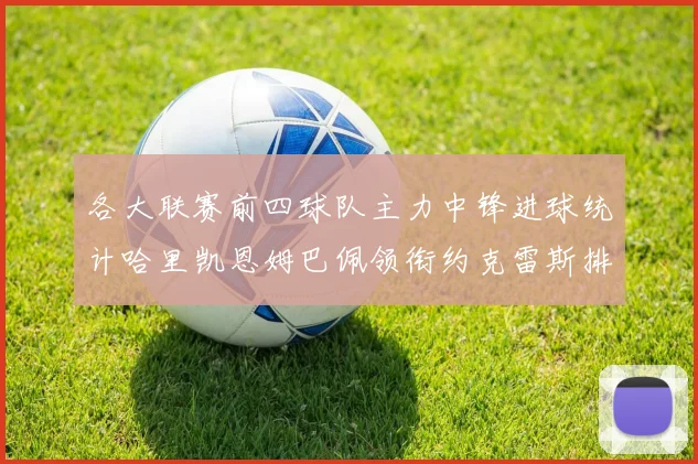 各大联赛前四球队主力中锋进球统计哈里凯恩姆巴佩领衔约克雷斯排名倒数第二